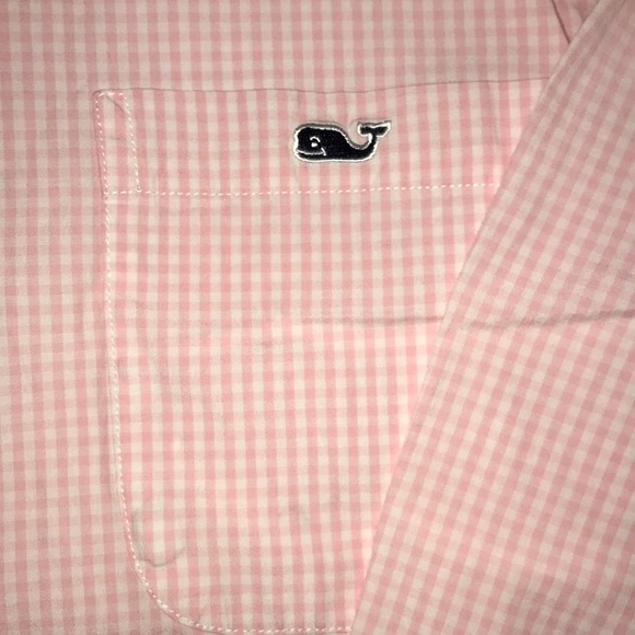 Vineyard Vines pink & white checkered button down - Picture 3 of 3
